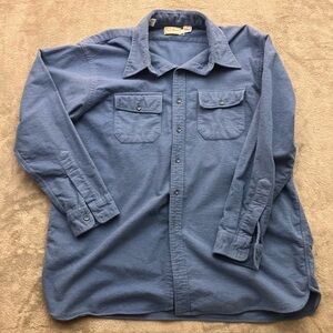 Vintage LL Bean Long Sleeve Blue fleece like material Women’s Size 19 Long